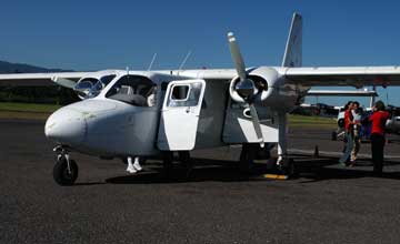 small aircraft service remote areas, such as Tortuguero here