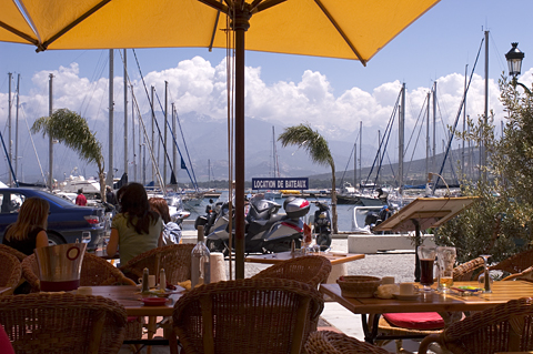 Seaside restaurant in Calvi