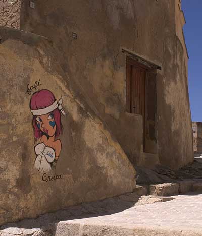 Graffiti in Calvi, Corse