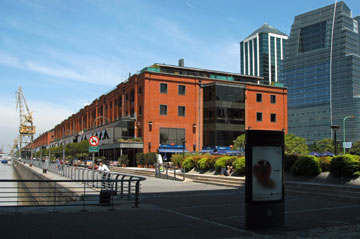 Renovated storage buildings in the Puerto Madero neighbourhood